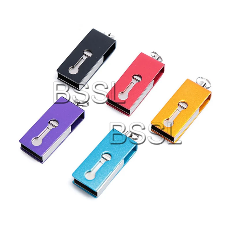 

Dual-use phone and computer swivel 8GB 16GB 32GB USB 2.0 Metal Stick flash drive pendrive Thumb memory U disk, Blue/purple/orange/red/black