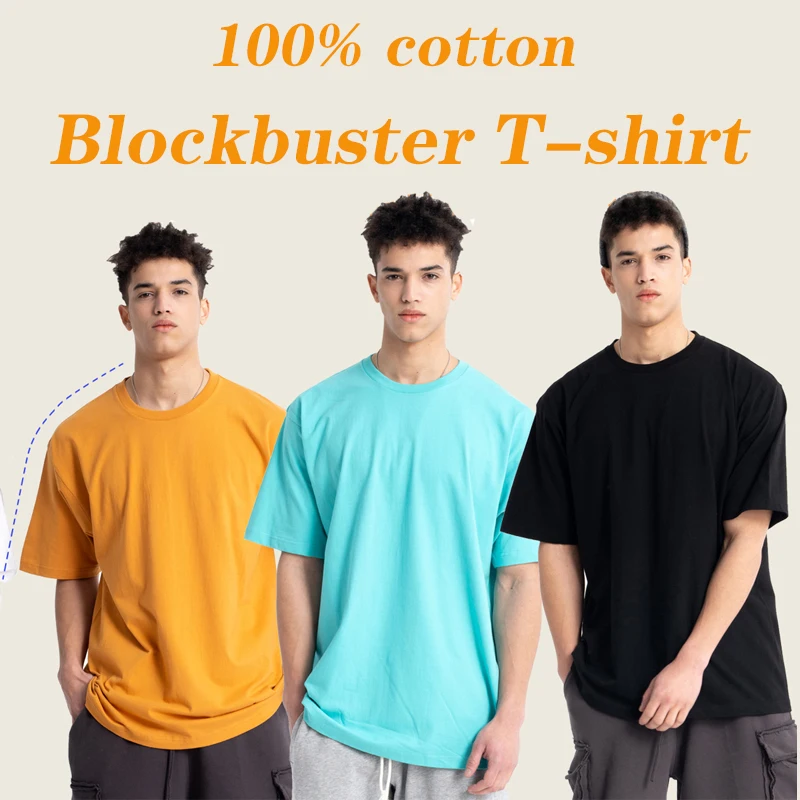 

YLS 2021 OEM ODM 250 gsm Heavy Weight T Shirt Custom Design Blank 100% Cotton Round Neck Tshirt