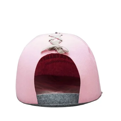 

Wholesale cute baseball hat dog bed warm cat house pet supplies pet bed