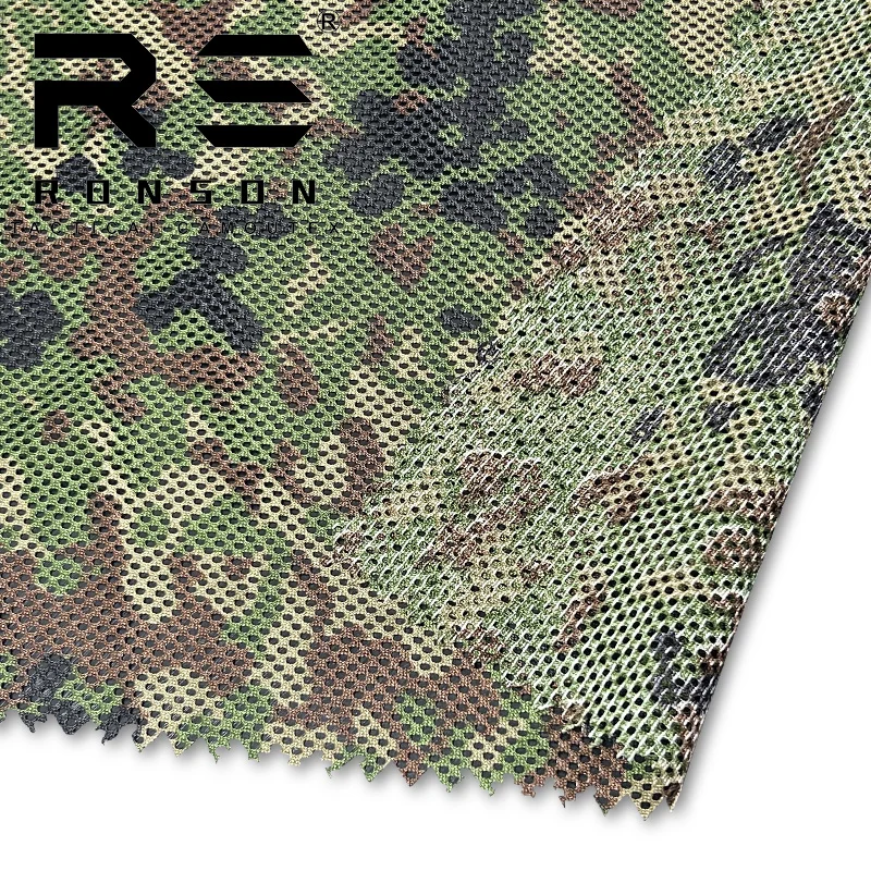 

mesh 230gsm AN SELF-DEFENCE camo 100% poly tactical mesh fabric camouflage mesh lining fabric