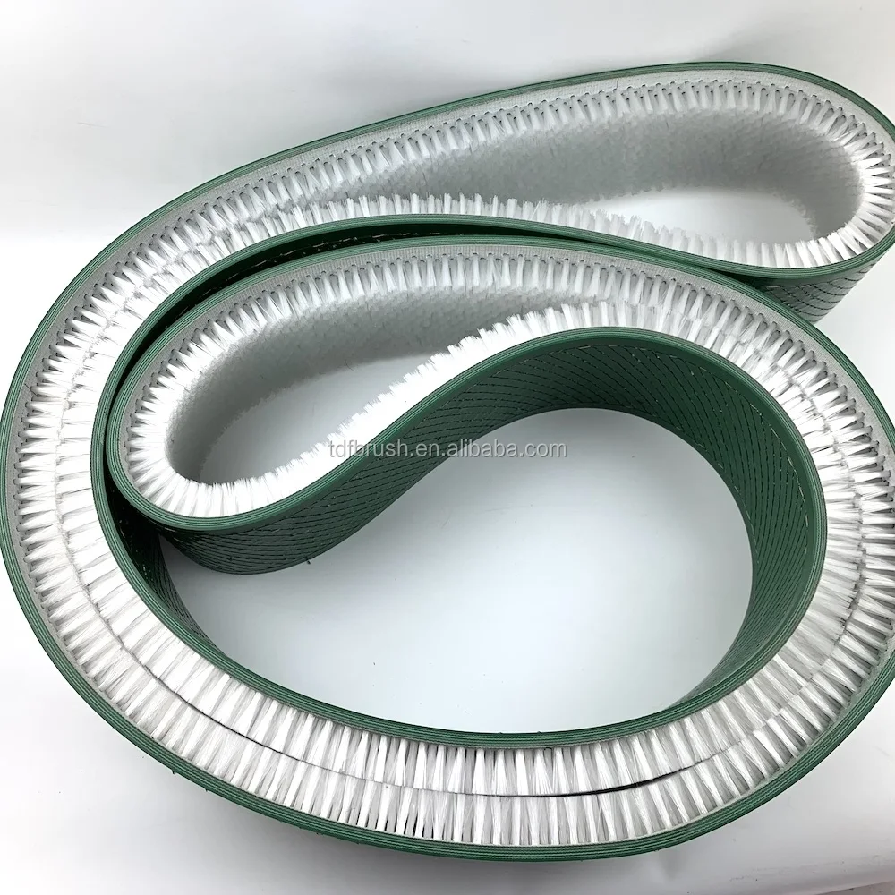 Tdfbrush Belt Conveyor Roller Cleaning Brush Conveyor Timing Belt Brush