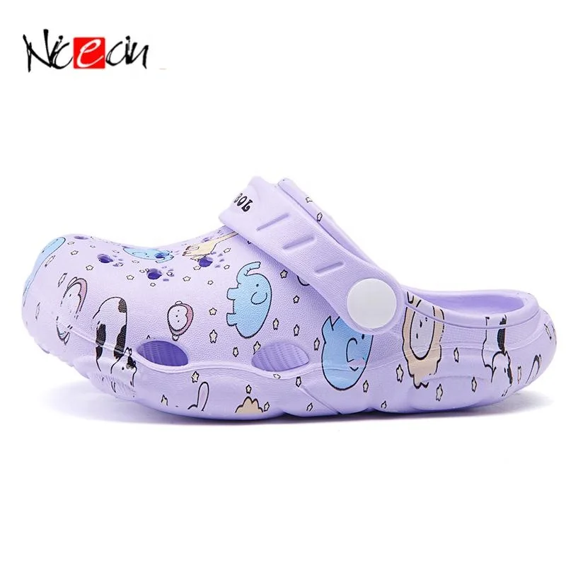 

Top quality Customized logo durable kid casual shoes garden shoes children's EVA clogs, Pink/dark blue/yellow/light blue/purple