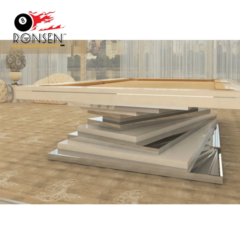 

Ronsen Popular Design High End 3 PCS Slate Pool Table With Free Accessories