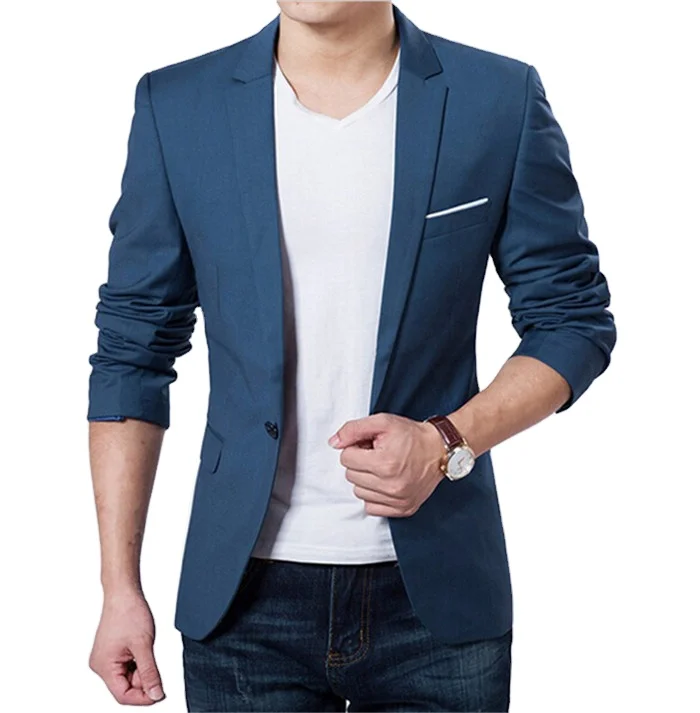 

fashion new arrival single button leisure blazers men casual suit, All colors available
