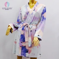 

Wholesale Wedding Women Soft Silk Satin robe Bridal Robes Bride Silk Bridesmaid Robes GXCX082006