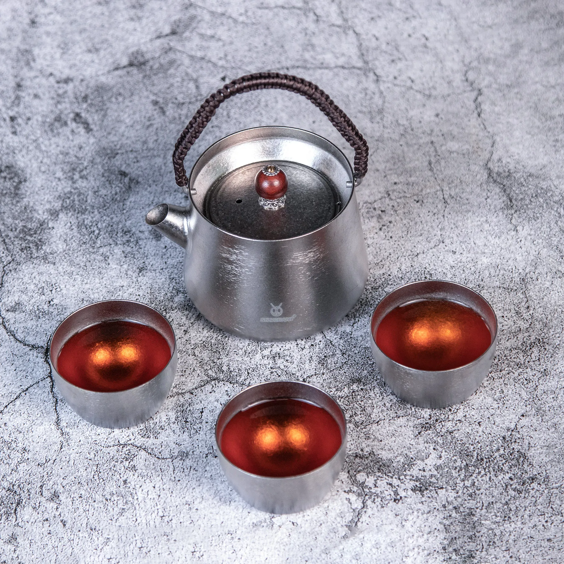 
Chinese Kung Fu Tea Set Titanium Gift Box New Technology 