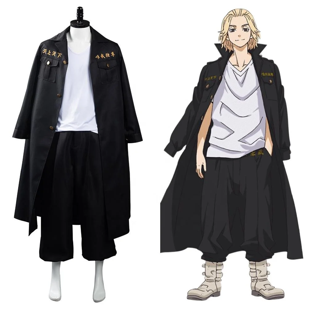 

Tokyo Revengers 4 sets Mikey Draken Commando Uniform Anime Tokyo revengers Cosplay Costume Anime Tokyo Revengers