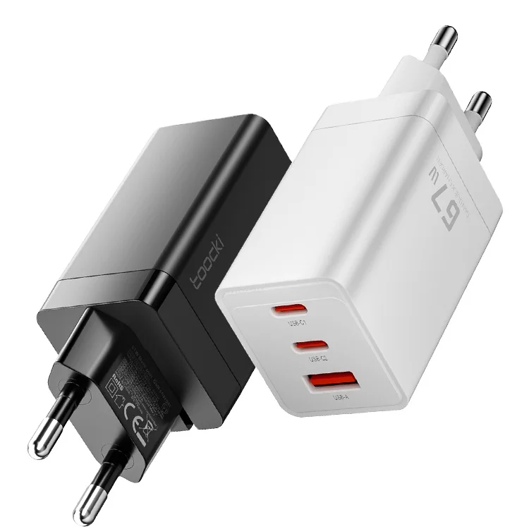 

Toocki PD QC 67W PD3.0 QC3.0 KR Usb Adaptor 67W KC Certificate quick charge for phone and laptop GaN Charger