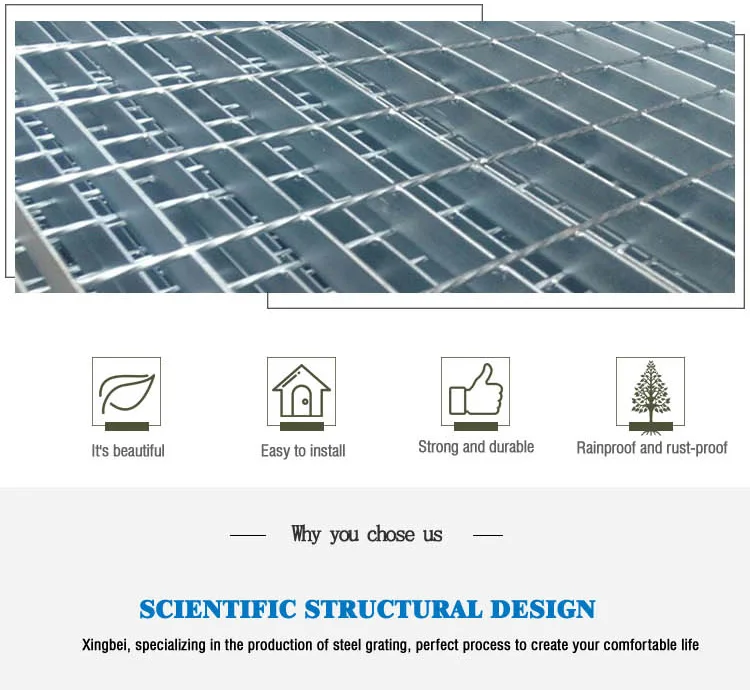 Steel Grating Weight Per Square Meter/walkway Mesh Grating Steel