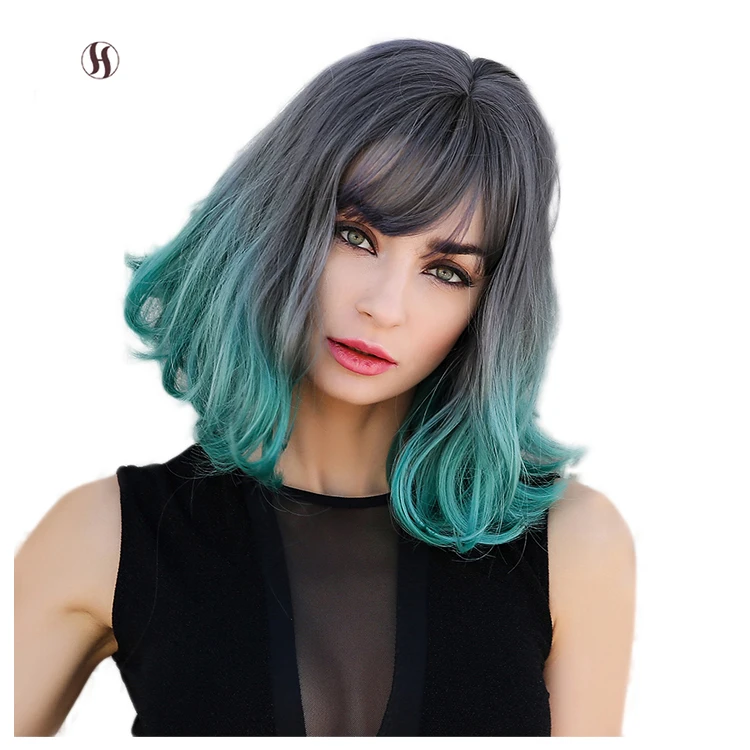 

Heat Resistant Wigs Synthetic Ombre Hair Suitable For Multiple Scenarios