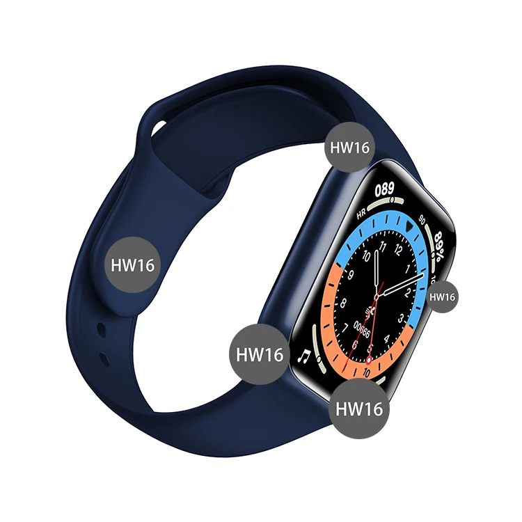 

Hot Series 6 HW 16 Digital Watch Android Fitness Tracker Smart Bracelet 1.72inch HW16 Smartwatch for Women