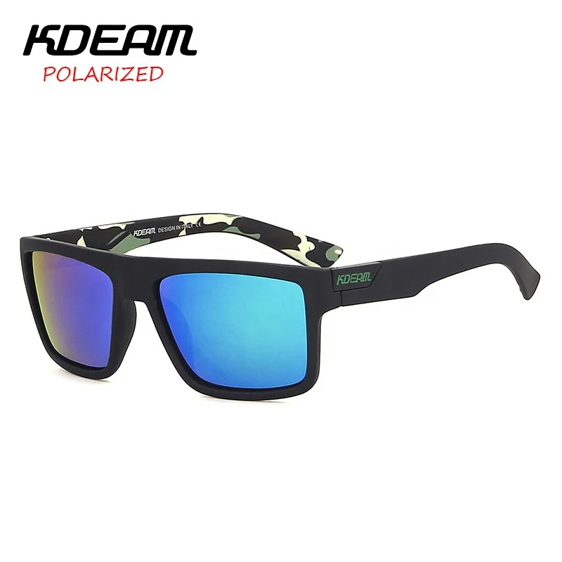 

KDEAM 2019 men polarized sunglasses new trendy square dazzle logo sunglasses, Custom colors