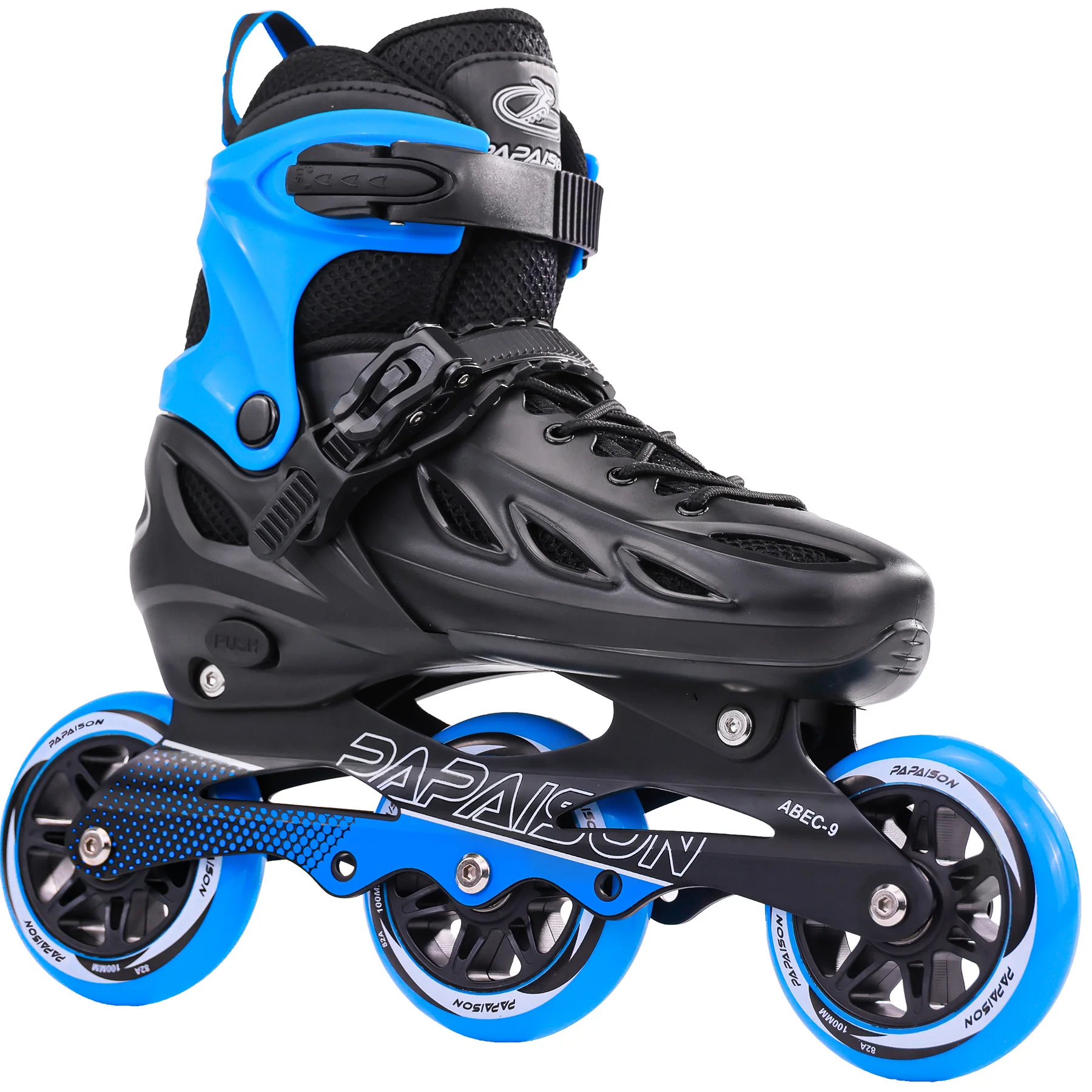 PAPAISON New Design Adults Kids 3 100mm PU Wheels Inline Skates Speed Skates Freestyle