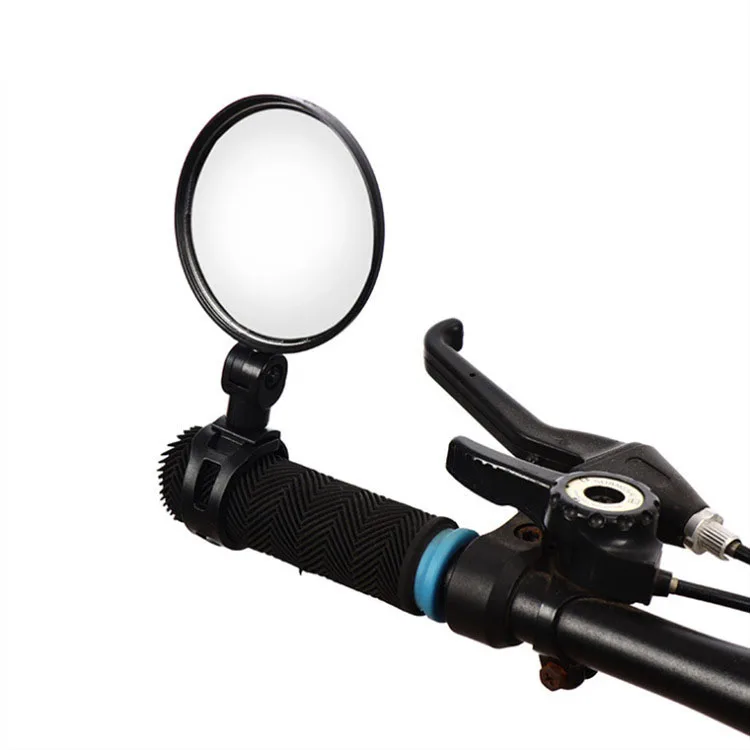 

Safety riding equipment mountain bike rearview mirror wide-angle bicycle cycling flat mirror, Black