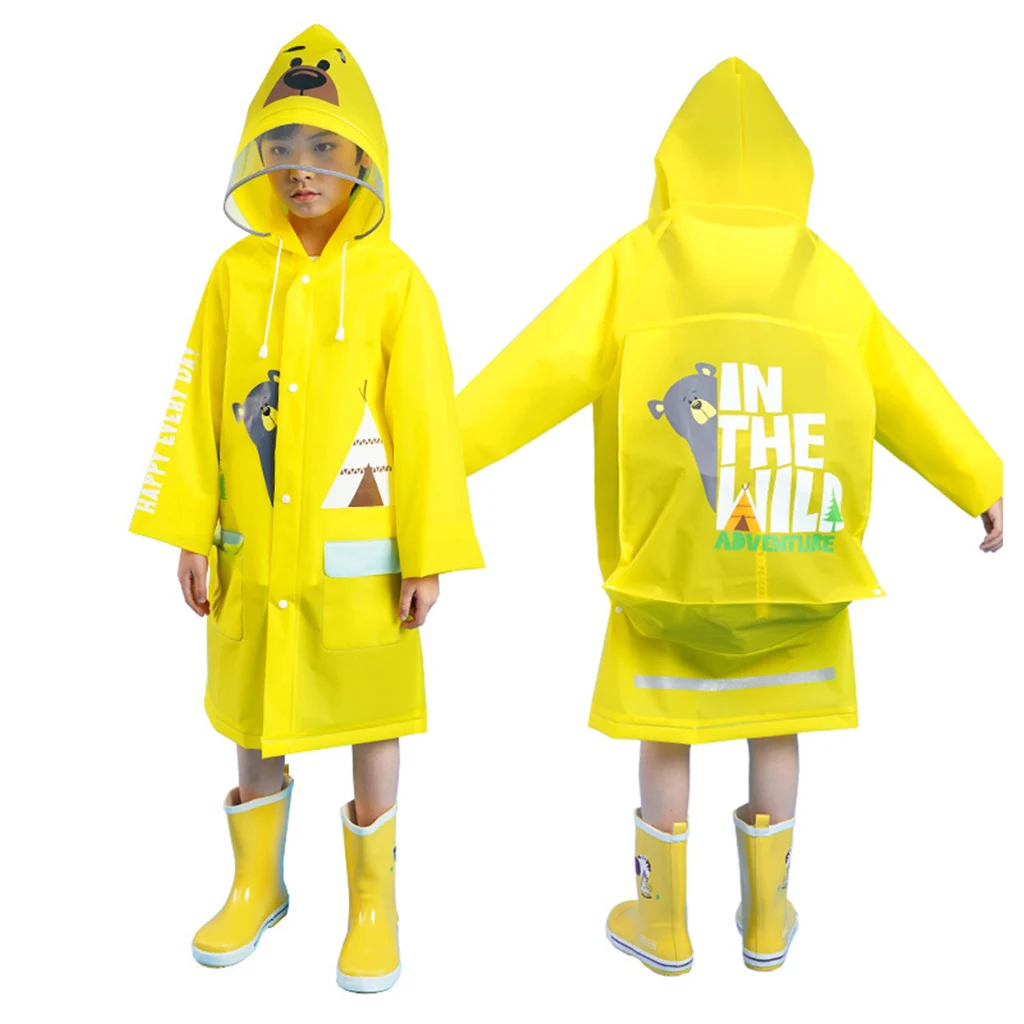 

EVA Thickened Children's Raincoats Outdoor Trekking Cycling Girls And Boys Rain Coat, Customized color