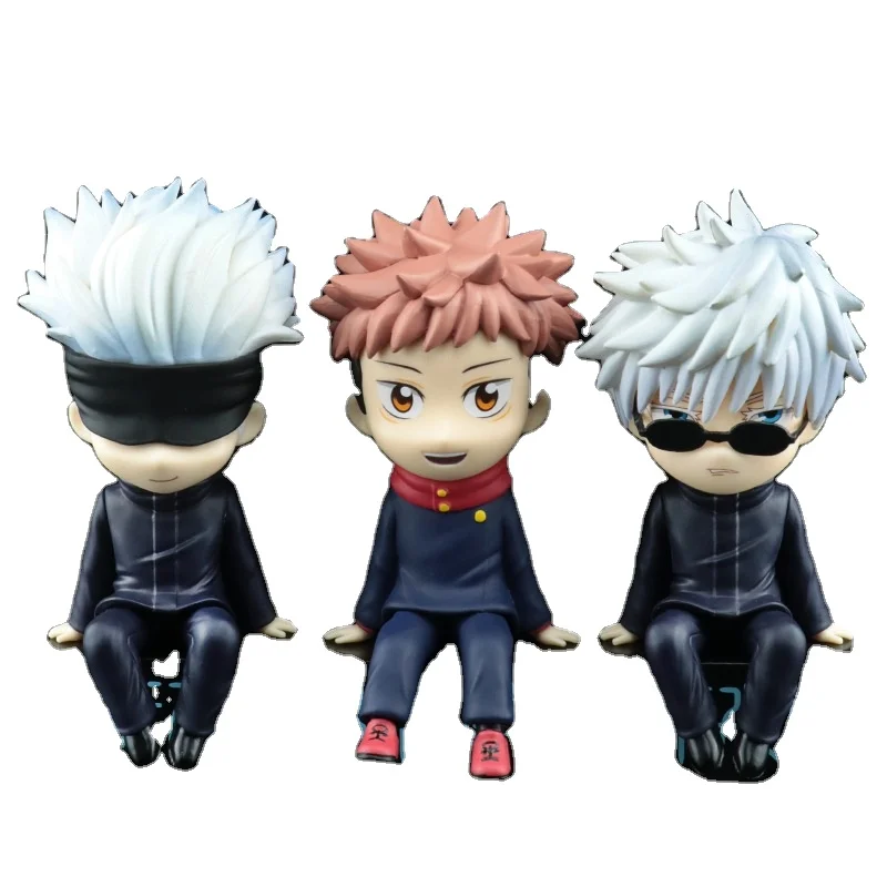 

1pcs Jujutsu Kaisen cute doll Gojo Satoru Action Figurine Figure Fushiguro Megumi Itadori Yuji PVC Model baby Toys, Colorful