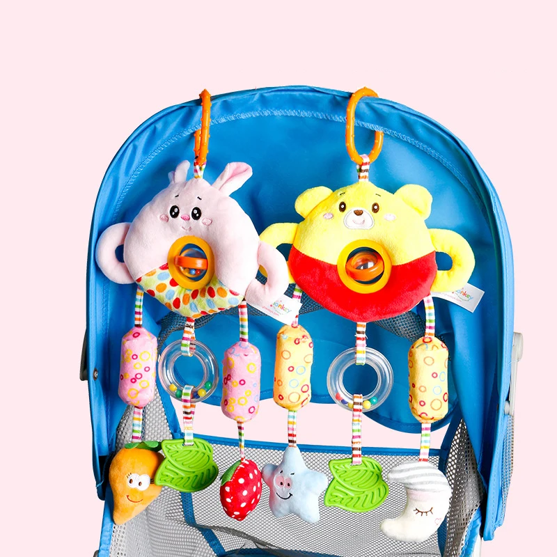Plush Animal Bear Or Rabbit Large Wind Chimes Baby Hanging Crib Toy