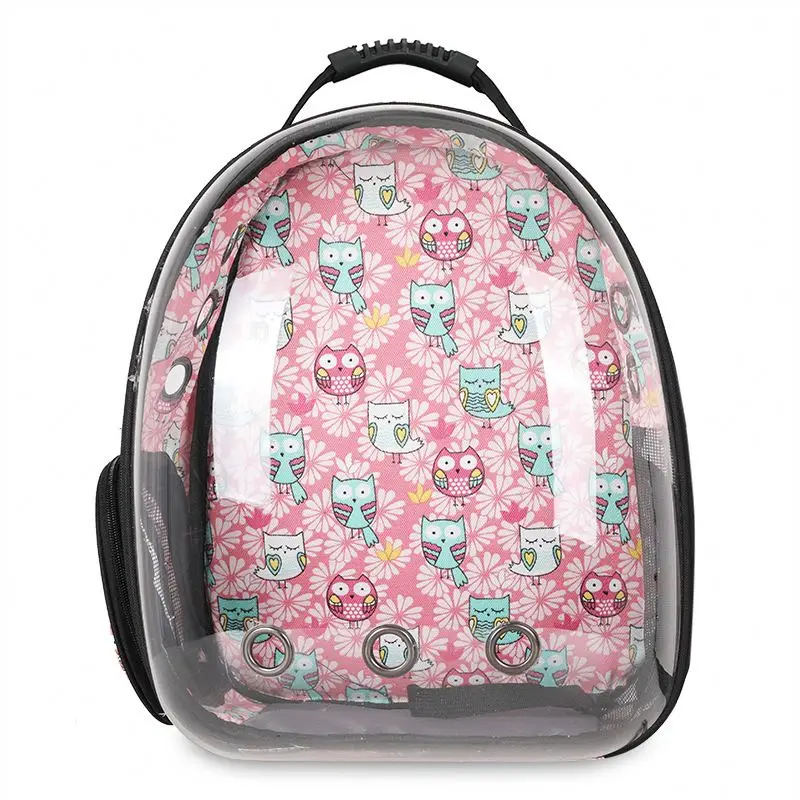 

Transparent Capsule Breathable Travel Cat Dog Waterproof Backpack Expandable Carrier