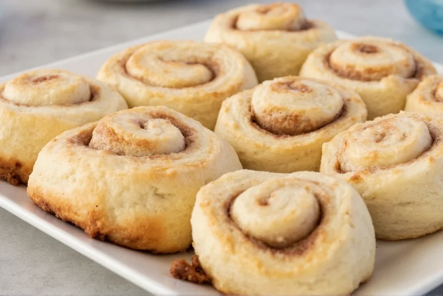 Step-by-step photo showing soft cinnamon roll dough being rolled out with cinnamon sugar mixture