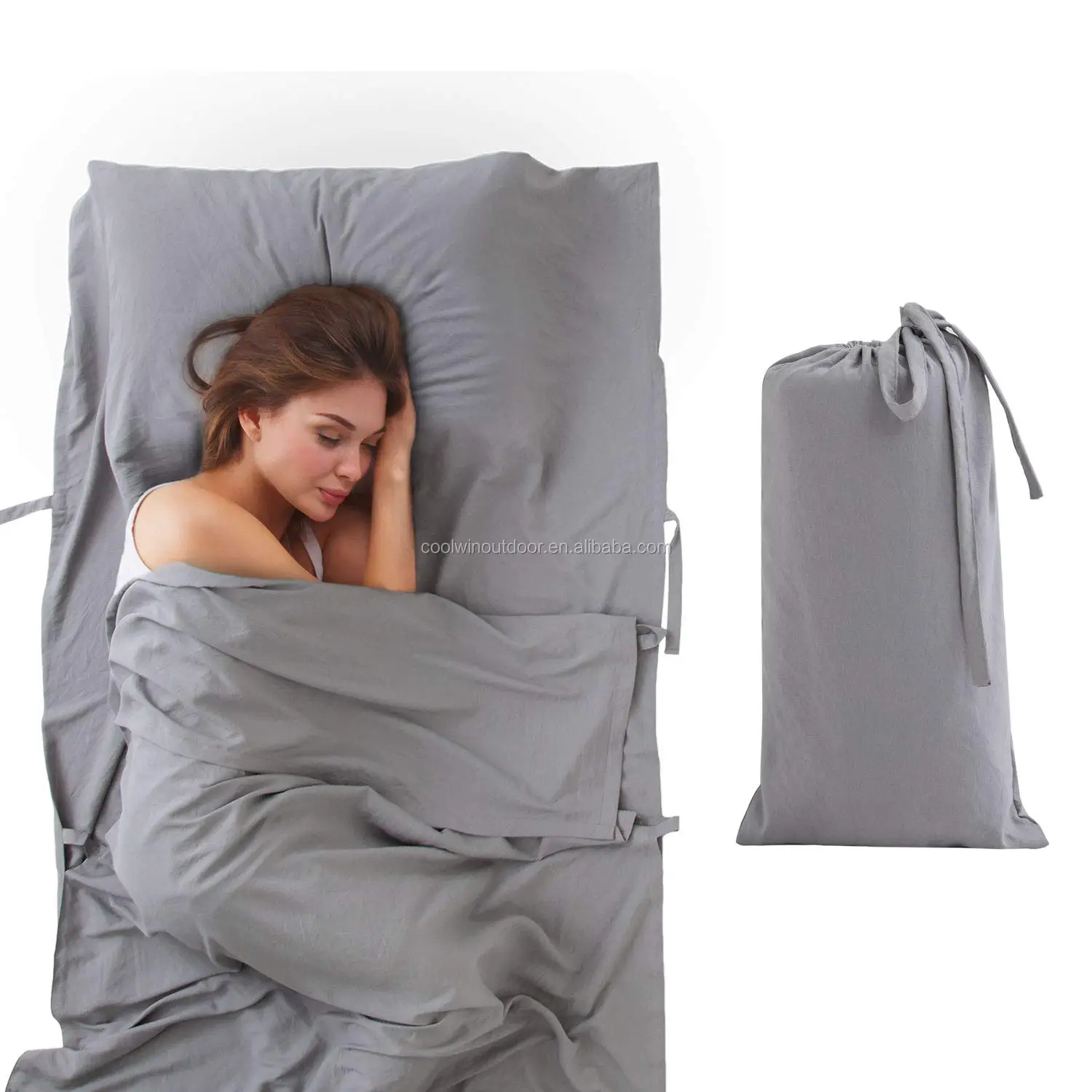 Lightweight Travel Sheet Camping Sleep Bag Pre... Silk Soft Sleeping Bag Liner 