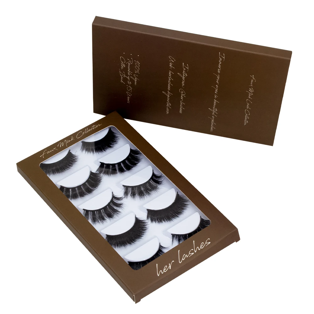

Wholesale Customized Pink Empty Eye Lashes Packaging Boxes for Lashes