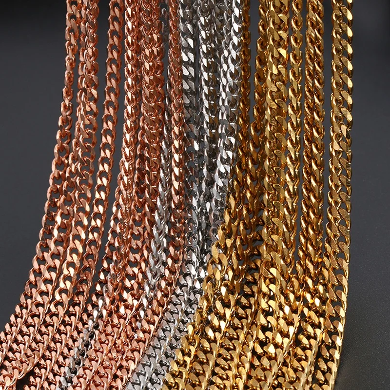 

Abiding Wholesale Jewelry Fashion Gold Plated Silver Tennis Chain Mens 925 Sterling Silver Hip Jewelry Cuban Link Chain Necklace