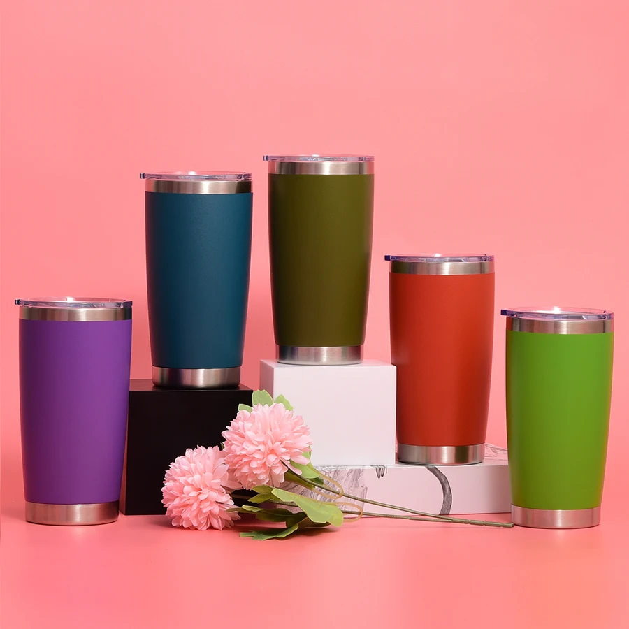 Image of Travel Wholesale Bpa Free Custom Logo Vacuum Insulated Stainless Steel Double Wall Tumbler