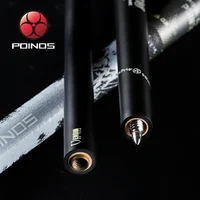 

Wholesale Free Shipping POINOS Carbon Fiber Pool Cue Stick Billiard Kit 13.1mm Tip Black Carbon Shaft Billar For Dropshipping