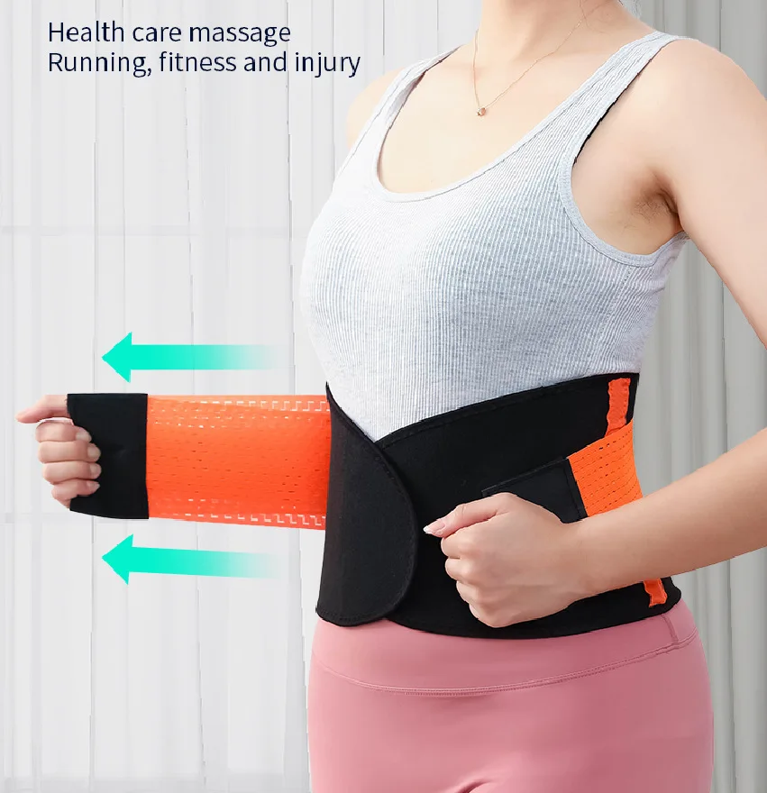 

2021 New Style Custom logo Private Label Back Support Belt Waist Trimmer Neoprene Waist Trainer For Men And Women