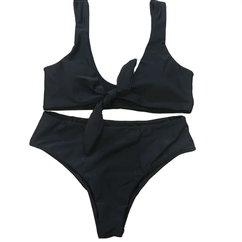 

2021 New Chest Knotted Summer swimwear women's sexy plus size Swimsuit Women Bikini