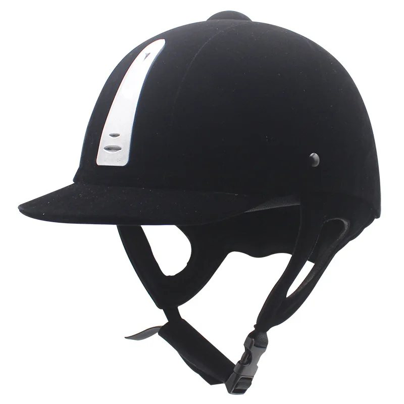 

Unisex Comfortable Soft Eps Liner Adjustable Clip Buckle Deluxe Horseback Riding Helmet for Head Protection