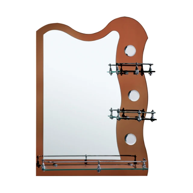 

Rustic fantastic makeup bath mirror mounted on the wall