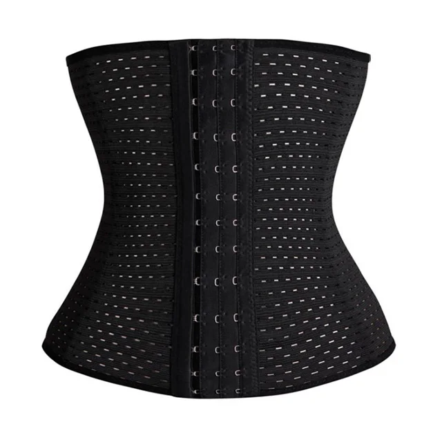 

Breathable Waist Trainer Corset Belt Slimming Sport Workout Body Shaper Fat Burner Postpartum Belly Band, Black, nude, brown