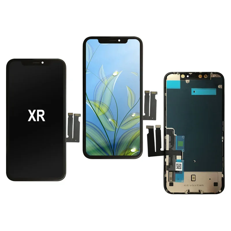 

XR lcd display screen wholesale mobile phone touch display screen relace lcd ecran for iphone xr, Black/white