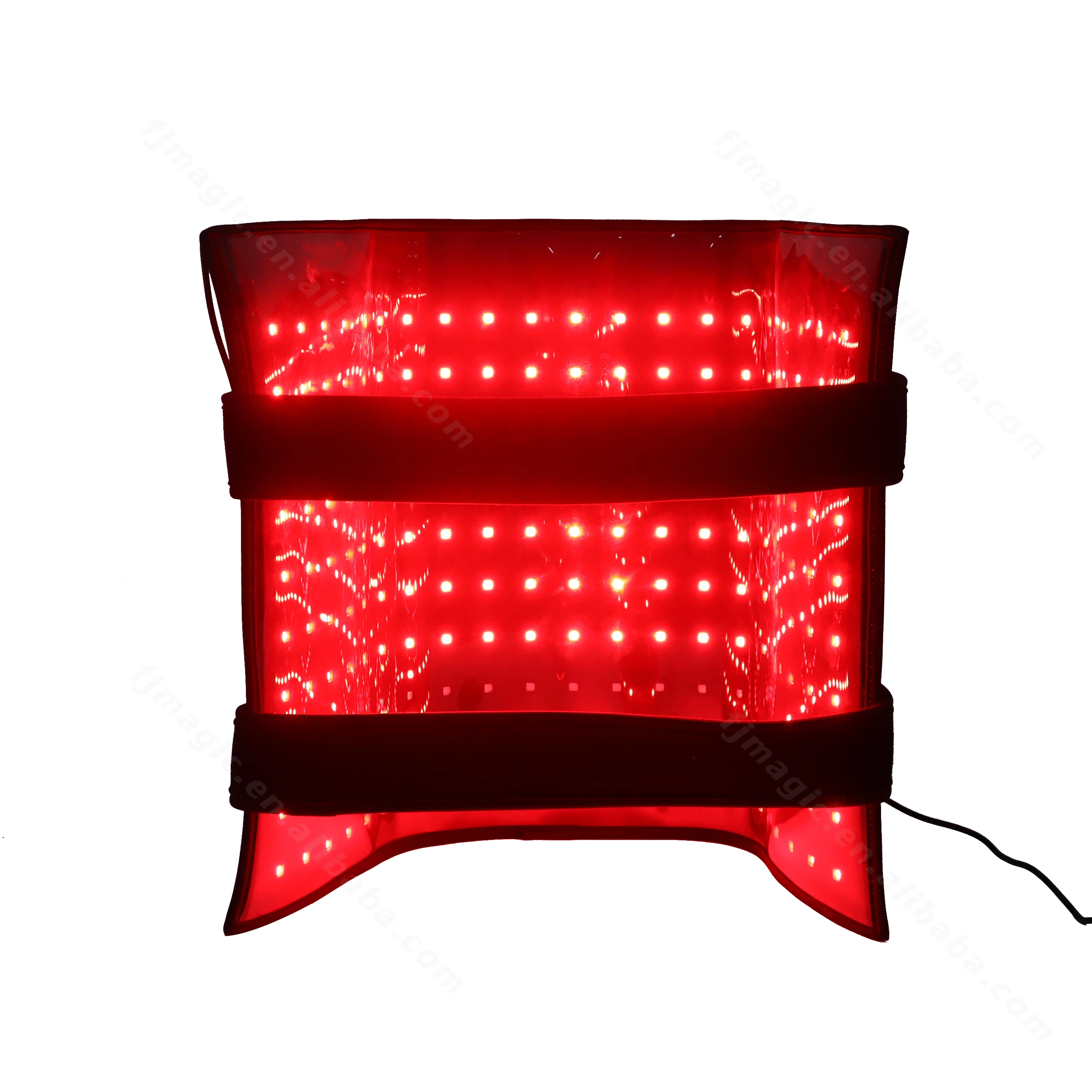 

Wholesale red light slimming photon wrap belt can be printed with LOGO, Black