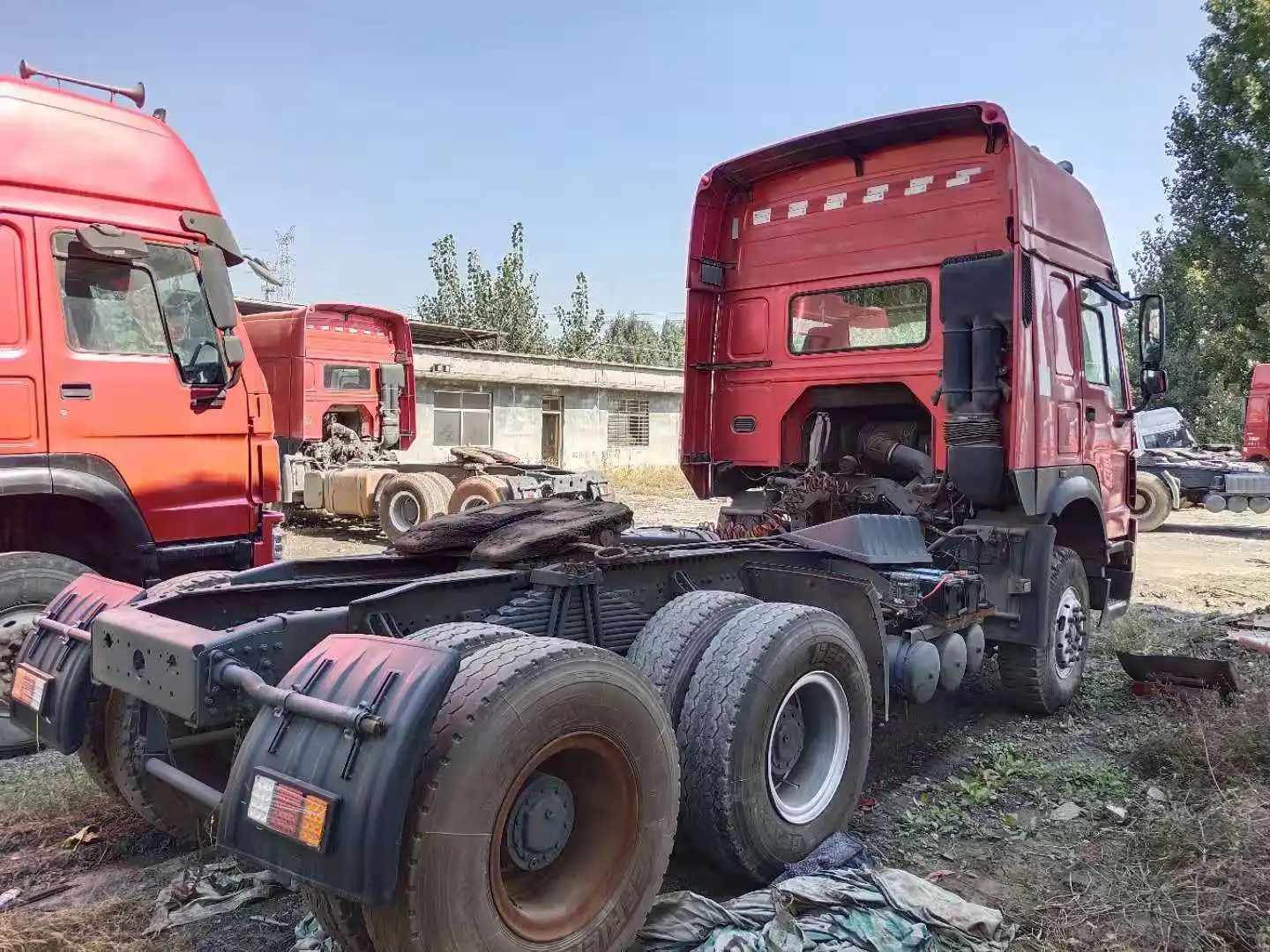 二手6x4 howowo拖车卡车牵引车头