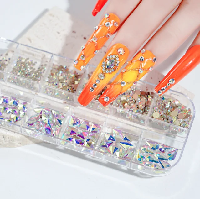 

Clear rhinestone for nail art, Multi color