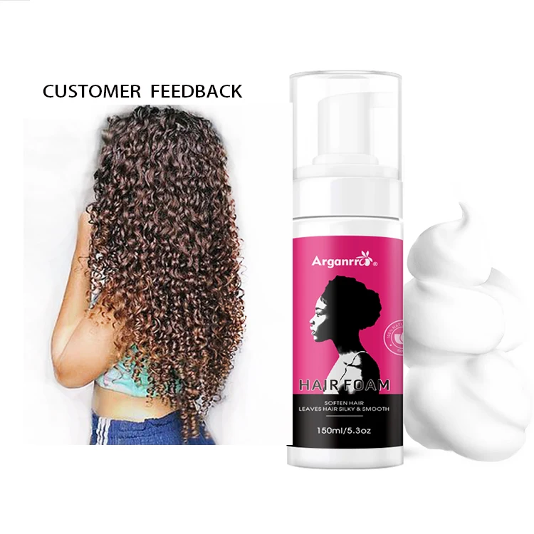 

Arganrro Private Label Lightweight Hair Wrapping Foam Non Sticky For Dry Curly And Kinkly Hair