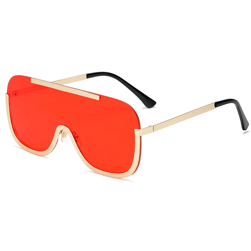 

Wholesale Oversized Vintage Round Oversize Polarized Trendy Rimless Sunglasses Women