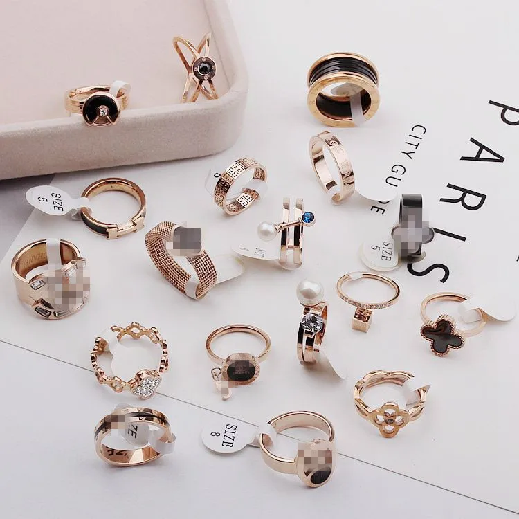 

New titanium steel ring fashion men and women models stainless steel tail finger ring jewelry, Platings
