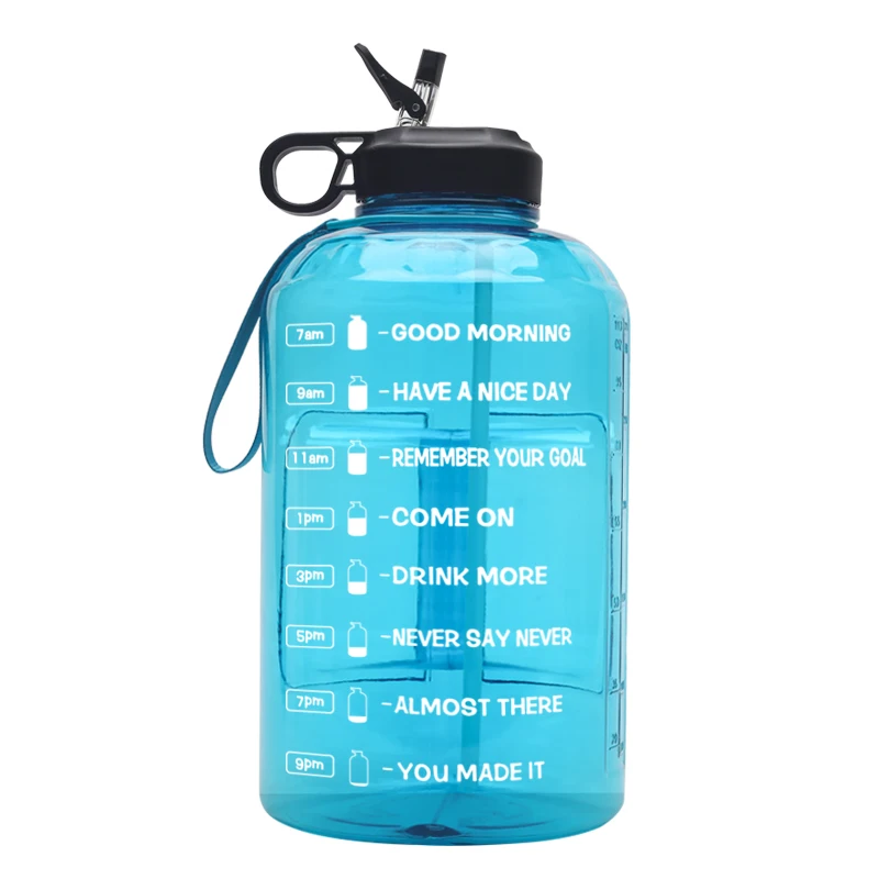 

Big BPA FREE 3.7L Plastic Shaker Bottle Sports Gym Fitness Bodybuilding Water Bottle, Training Jug, Customized color