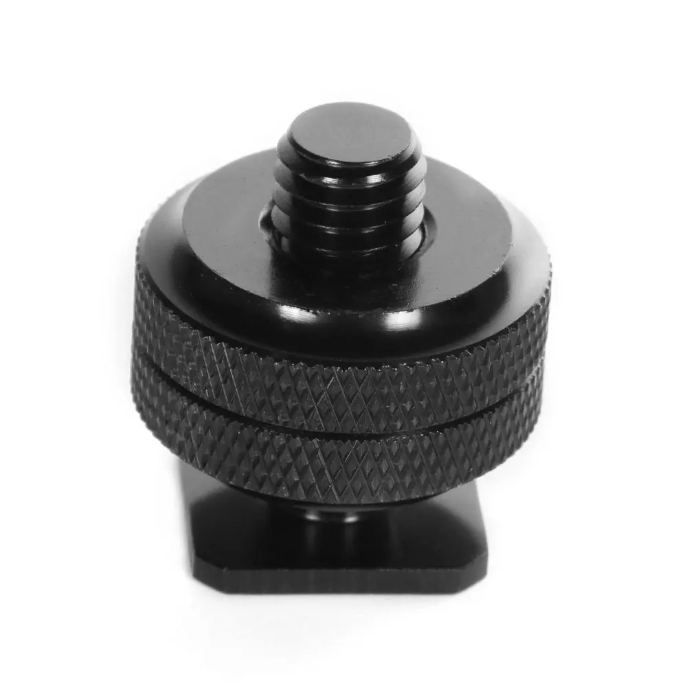 1/4 Double Screw Flash Hot Shoe Adapter Double Screw mount for phone, Camera flash mount 1/4"-20 Tripod Mount Screw