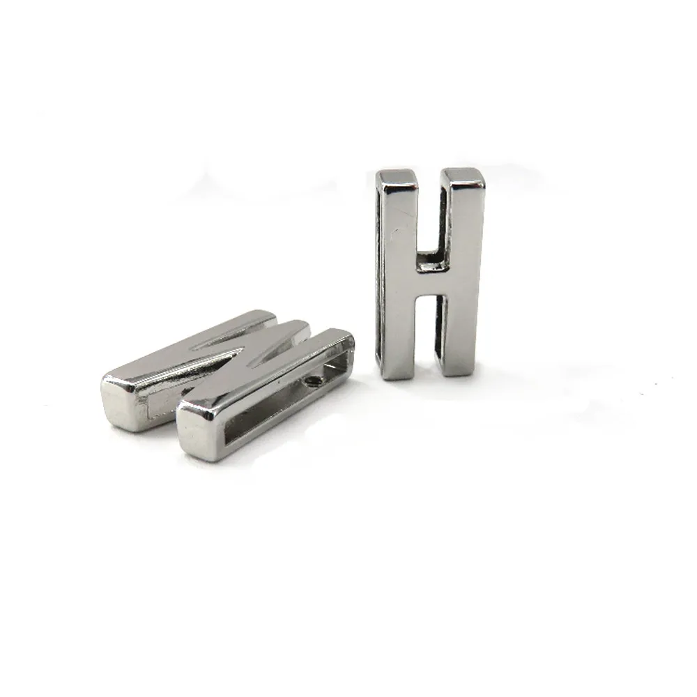 

Factory Hot Sales Zinc Alloy English Letter A-Z beads Alphabet Hardware Bead For Handbag, Rose gold, ect