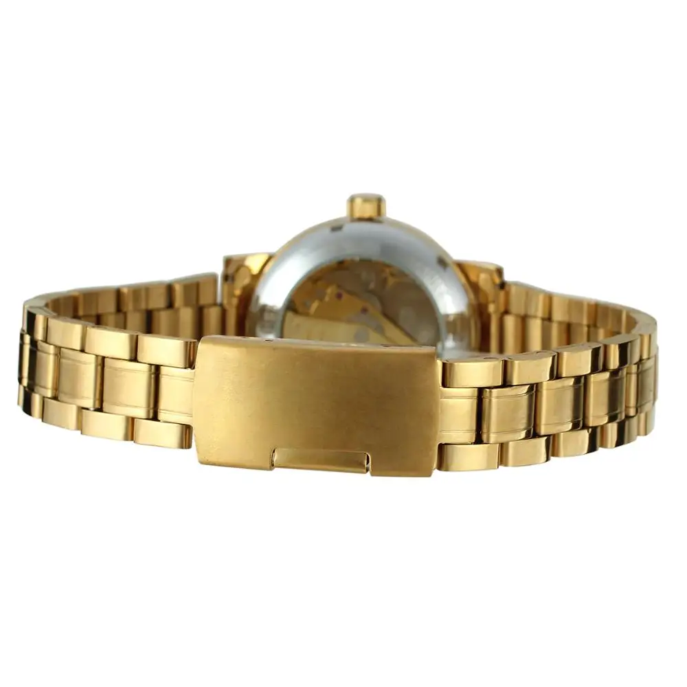 T-WINNER  hot sale automatic mechanical women watches skeleton stainless steel ladies watches