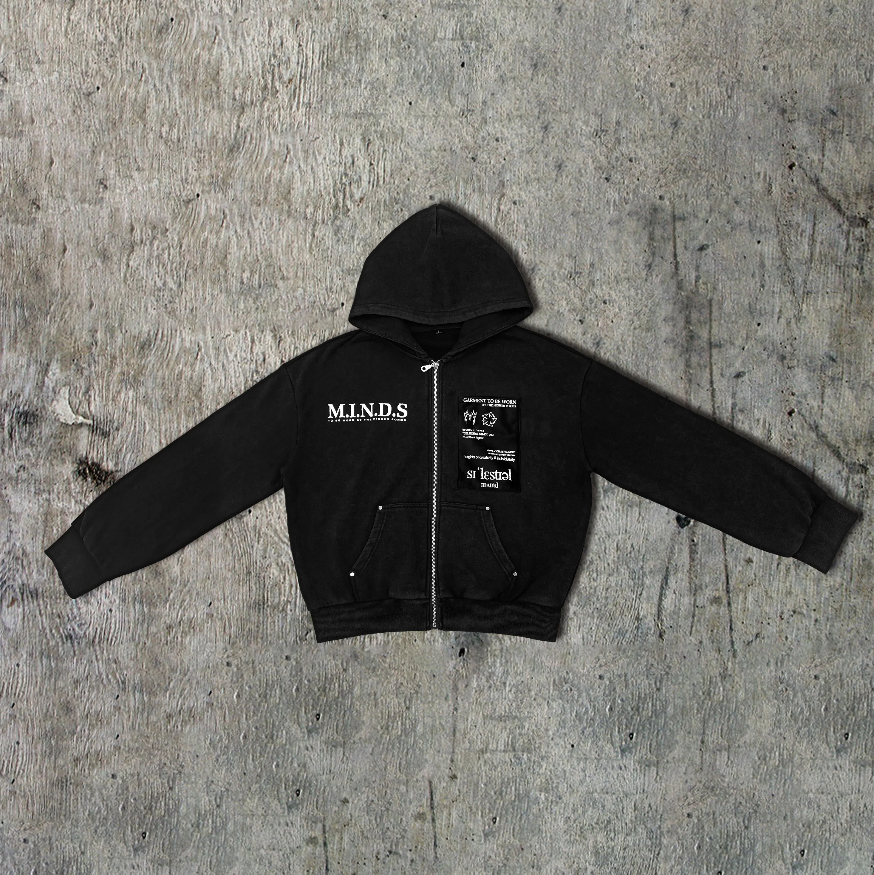 Cropped Full Zip Hoodie