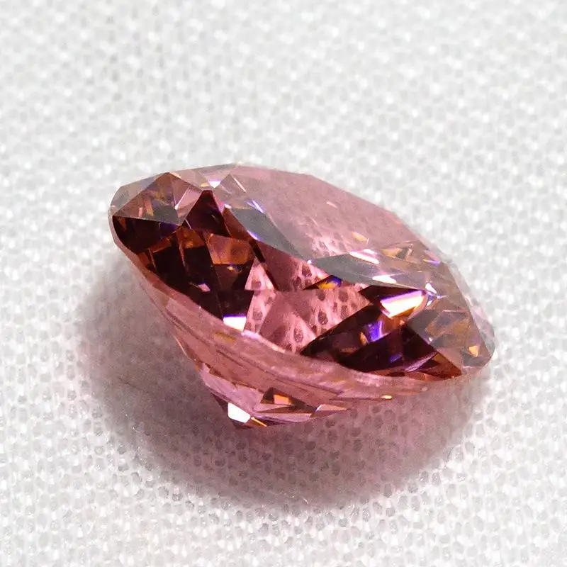 

Wuzhou Wholesale Stones High Quality Round Brilliant Cut Pink Loose Moissanite