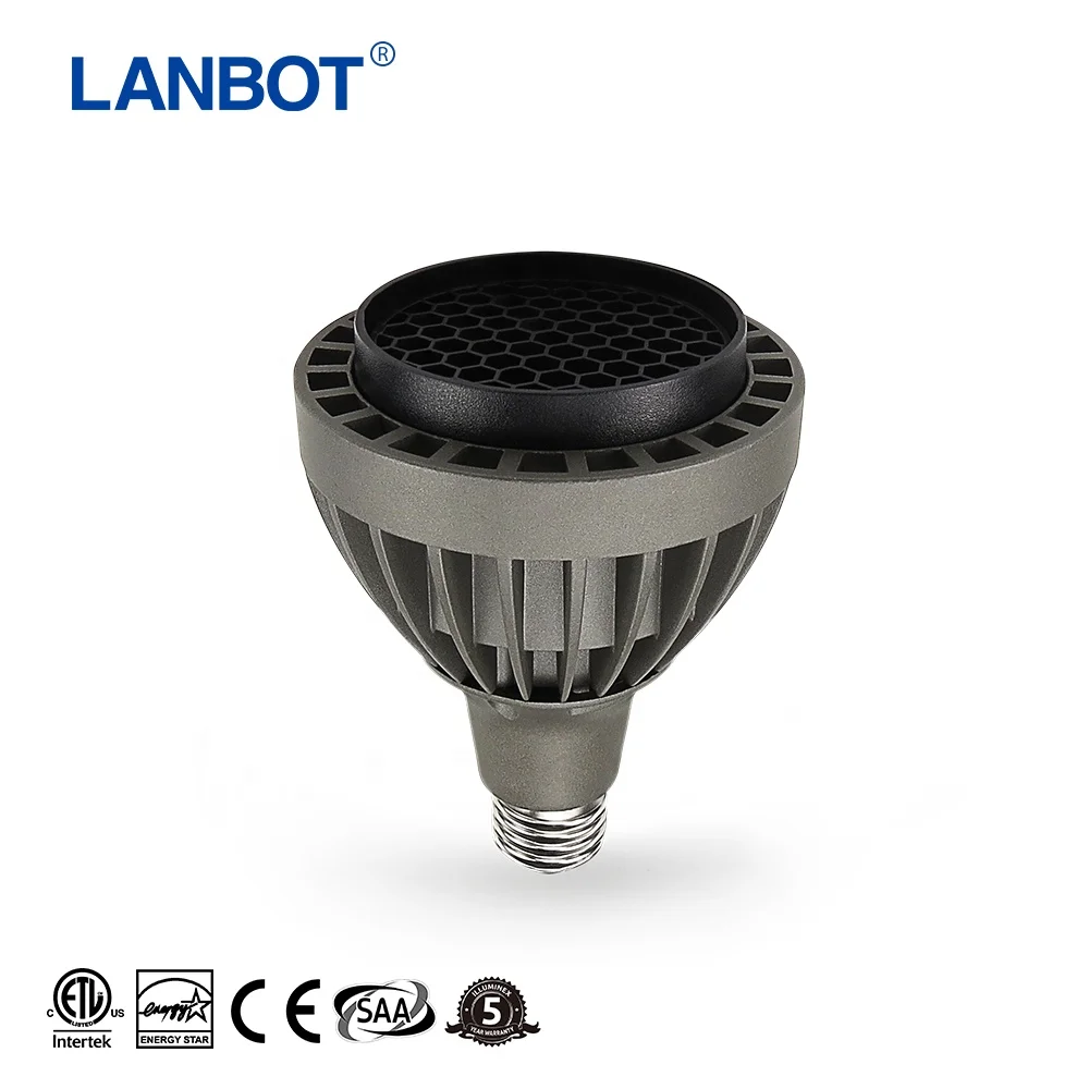 

led bulb PAR30/PAR38 E27 Dimmable waterproof with lens par light 12W/15W/20W white color COB Spot Light Bulb for landscape