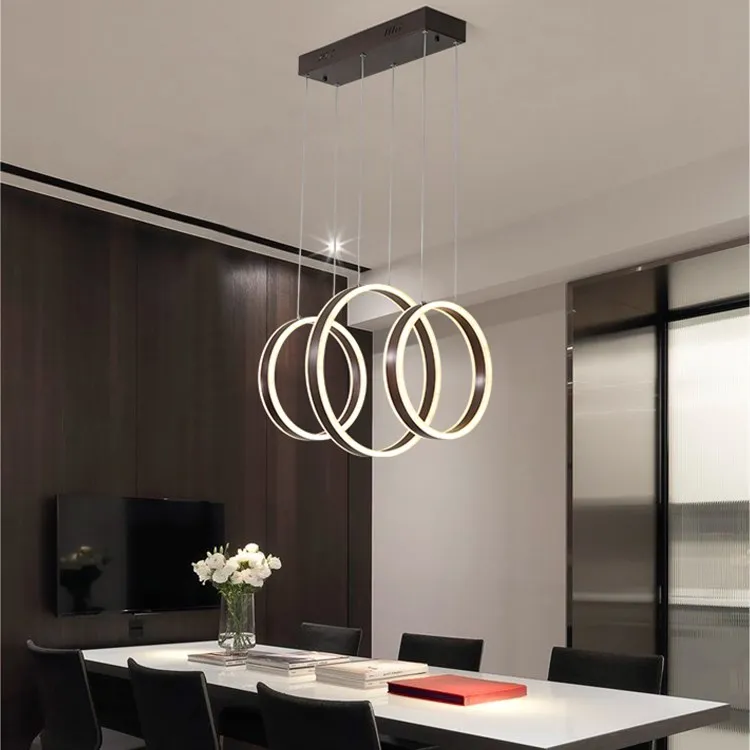 Brown led pendant ceiling light home led lamps high quality chandelier pendant light for dining room hotel project luminaria