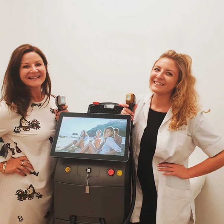 

Powerful 1800W Hair Laser Removal 808 High quality Germany laser bar TEC cooling system 808 diode laser hair removal machine