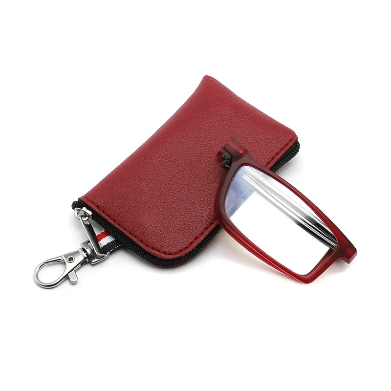 

Men Anti Blue Light Square Stylish Mini Folding Reading Glasses